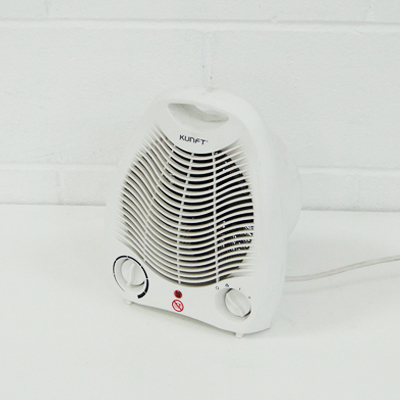 Calefactor blanco de aire caliente - El almacén de atrezzo